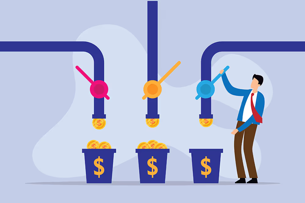 Visual comparison of platform-dependent vs platform-independent revenue streams