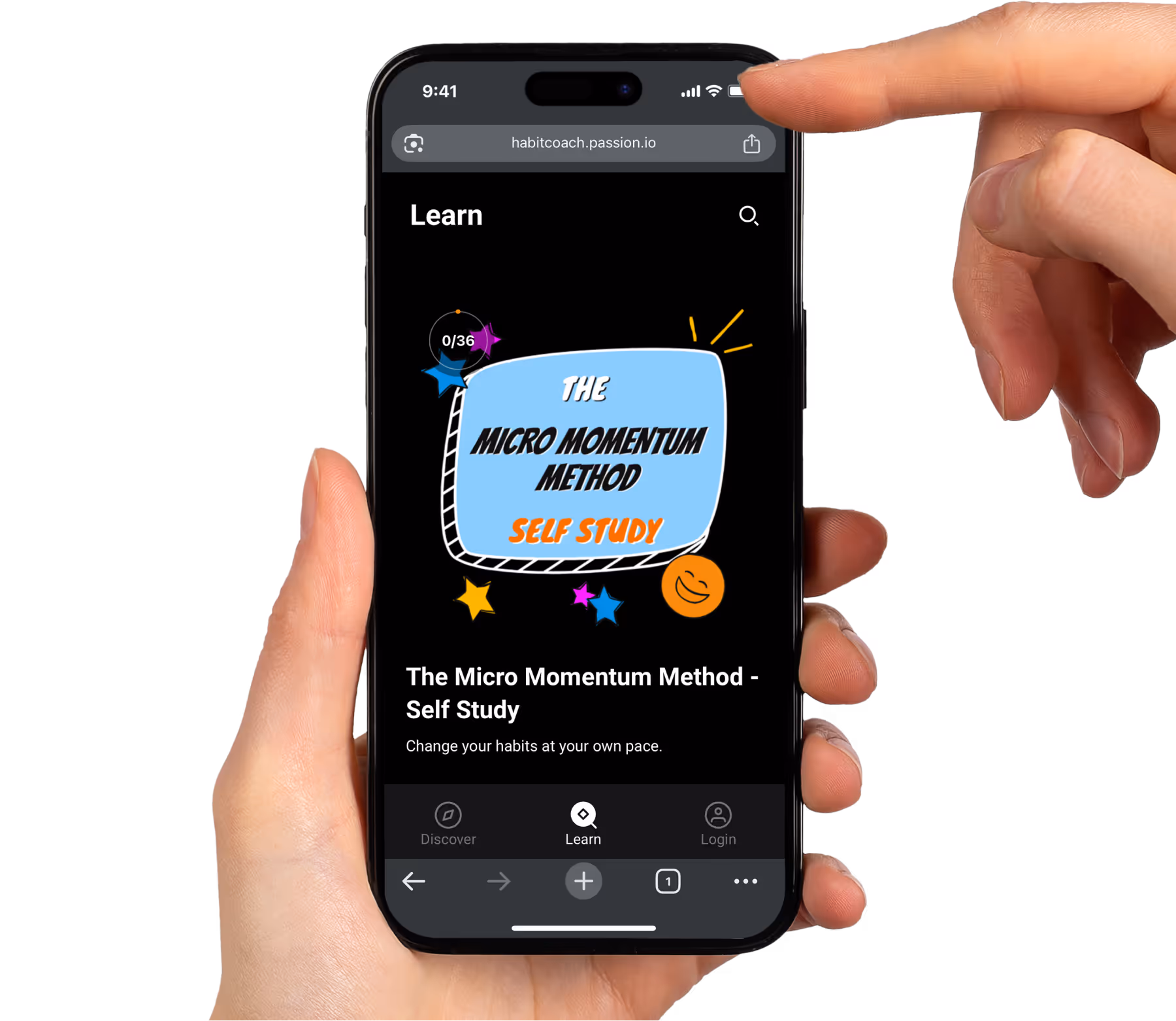 Step 1: open your Passion App in the browser