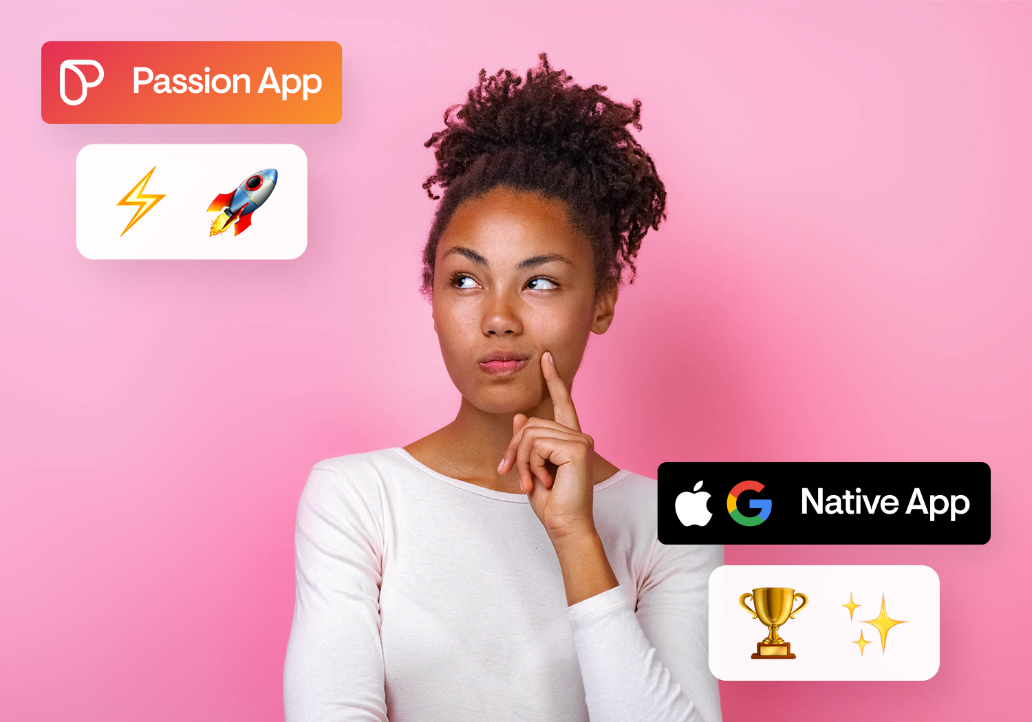 Creator deciding between a Passion App and a native App Store app